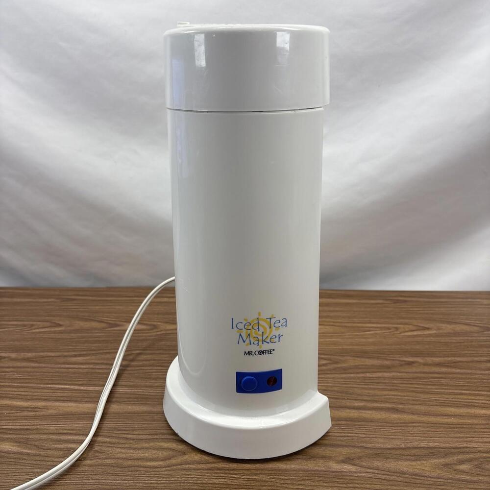 Mr. Coffee Iced Tea Maker 2 Quart TM1.7 Blue White Base Unit Only No Pitcher